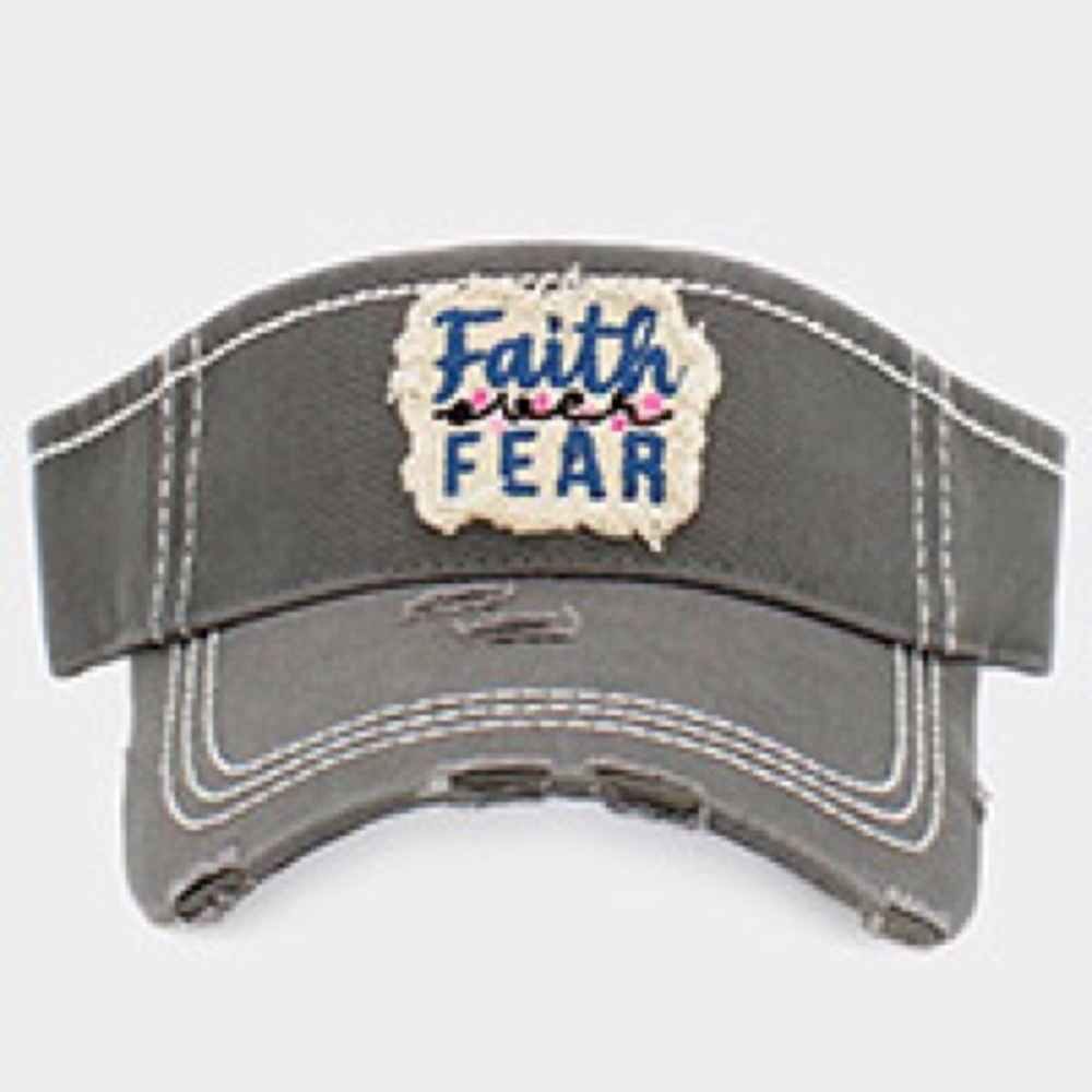 Faith over fear visor